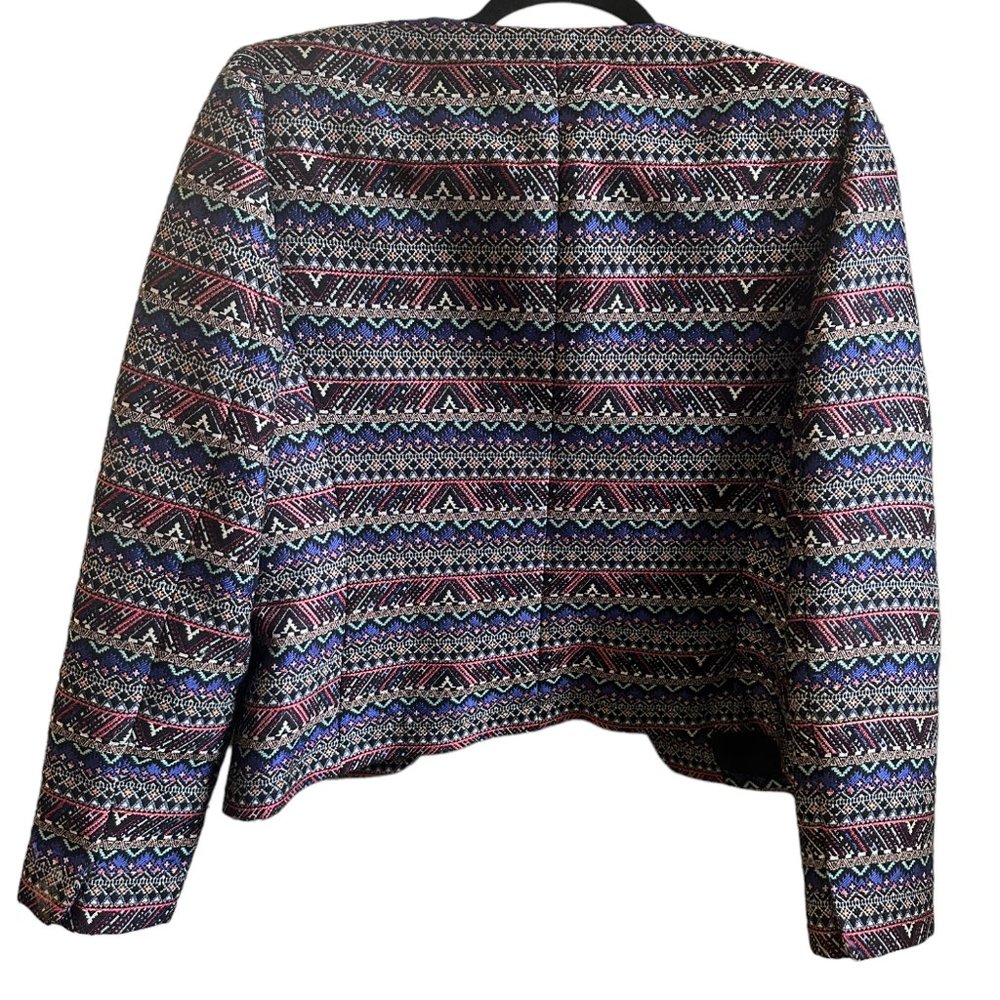 Tahari Blazer Multi Color Size 6 - image 2